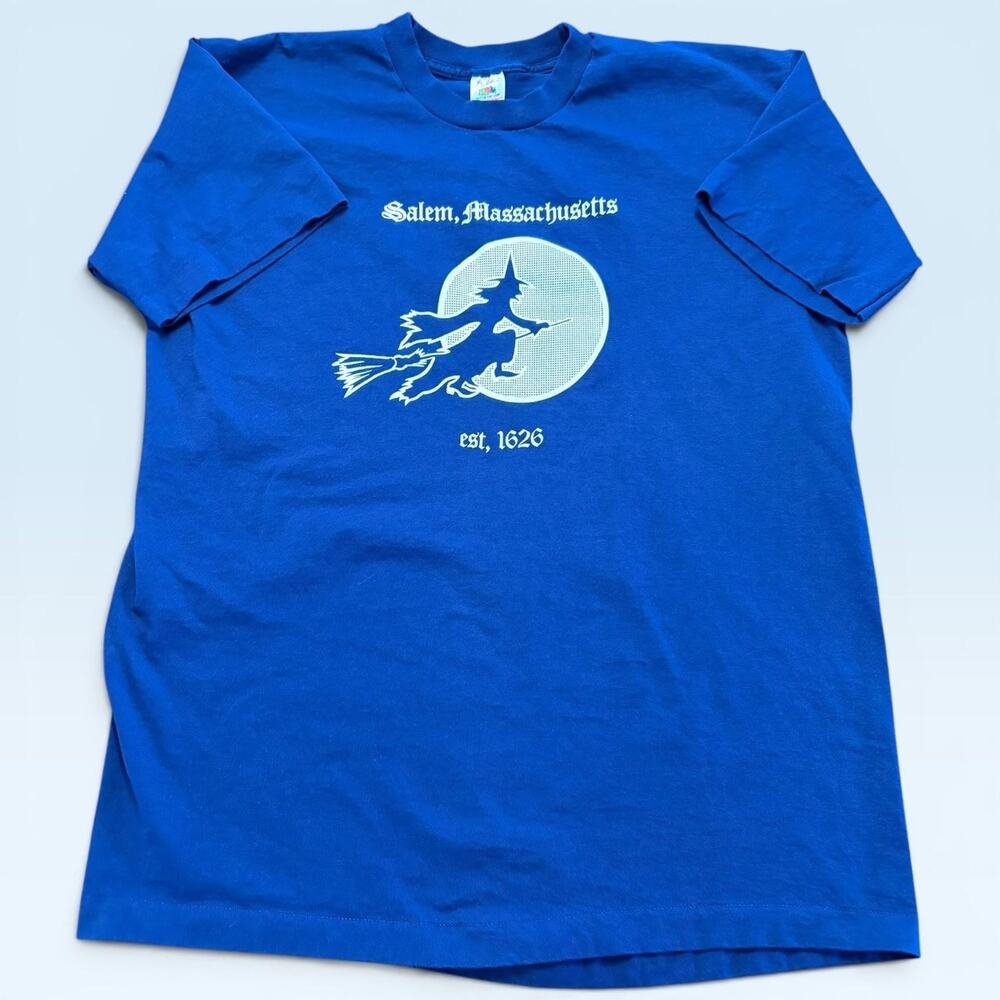 Vintage Salem Massachusetts Shirt Mens XL Witch Tee TShirt Fruit Of The Loom USA